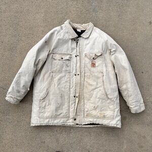 Vintage Walls Detroit Blizzard-Pruf Distressed Canvas Work Chore Jacket Sz XL